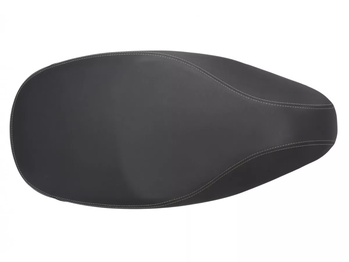 Selle -PIAGGIO, double, noir-. Vespa Primavera 125 (ZAPMA1100, ZAPMA1101, ZAPMD1100), Vespa Primavera 150 (ZAPMA1200, ZAPMA1201, ZAPMD120), Vespa Primavera 50 (ZAPCA0200)