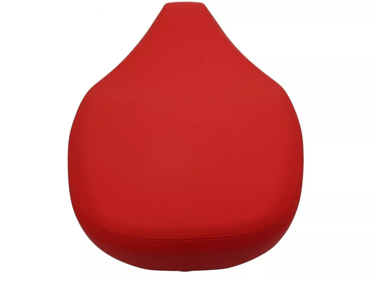 Seat -PIAGGIO, dual seat, red- Vespa Primavera 125 (ZAPMA1100, ZAPMA1101, ZAPMD1100), Vespa Primavera 150 (ZAPMA1200, ZAPMA1201, ZAPMD120), Vespa Primavera 50 (ZAPCA0200)