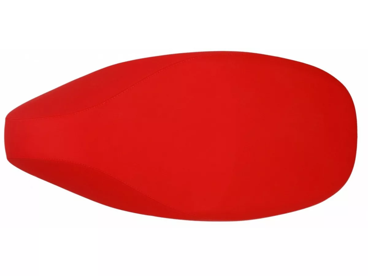 Seat -PIAGGIO, dual seat, red- Vespa Primavera 125 (ZAPMA1100, ZAPMA1101, ZAPMD1100), Vespa Primavera 150 (ZAPMA1200, ZAPMA1201, ZAPMD120), Vespa Primavera 50 (ZAPCA0200)