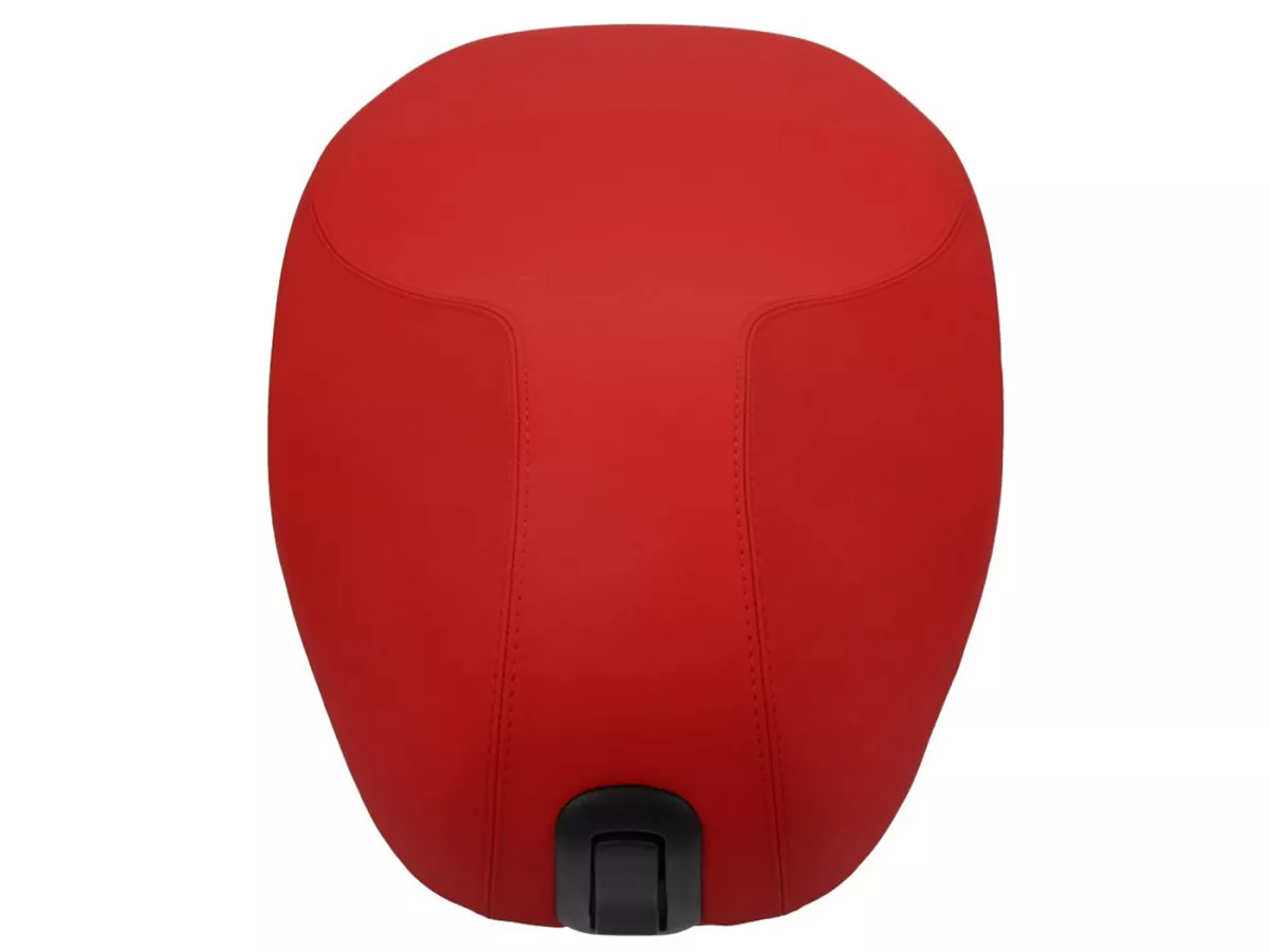 Seat -PIAGGIO, dual seat, red- Vespa Primavera 125 (ZAPMA1100, ZAPMA1101, ZAPMD1100), Vespa Primavera 150 (ZAPMA1200, ZAPMA1201, ZAPMD120), Vespa Primavera 50 (ZAPCA0200)