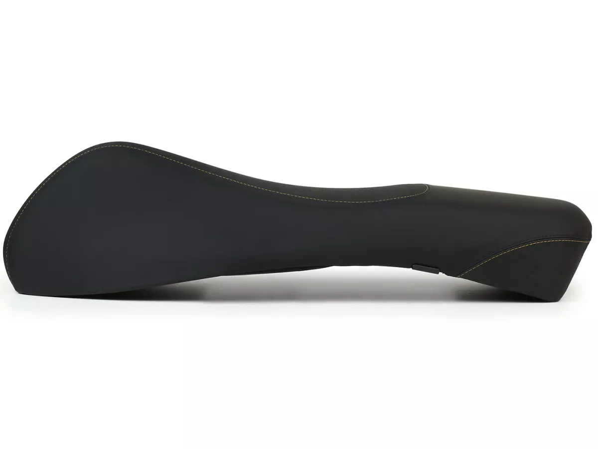 Zitbank -PIAGGIO Super Sport (2017-)- Vespa GTS HPE, GTS Super 125-300cc - Zwart, geel stiksel