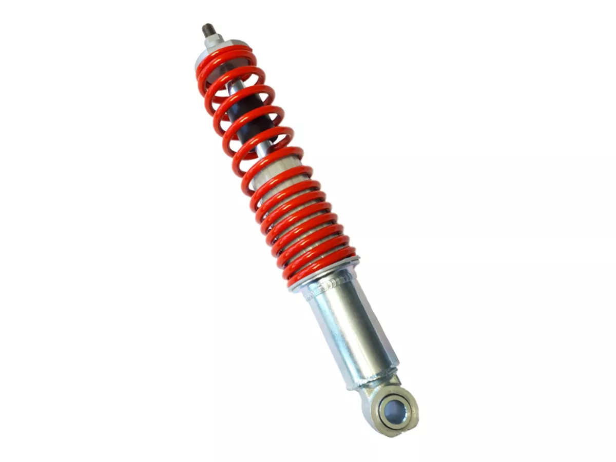 Shock absorber front -PIAGGIO, 275mm, red spring- Vespa Primavera 125 (ZAPM81100, ZAPM81101, ZAPMA1100), Vespa Primavera 150 (ZAPM81200, ZAPM81201), Vespa Primavera 50 (ZAPC53100, ZAPC53200, ZAPC53300, ZAPC53302), Vespa Sprint 125 (RP8M82111, ZAPM81300, Z