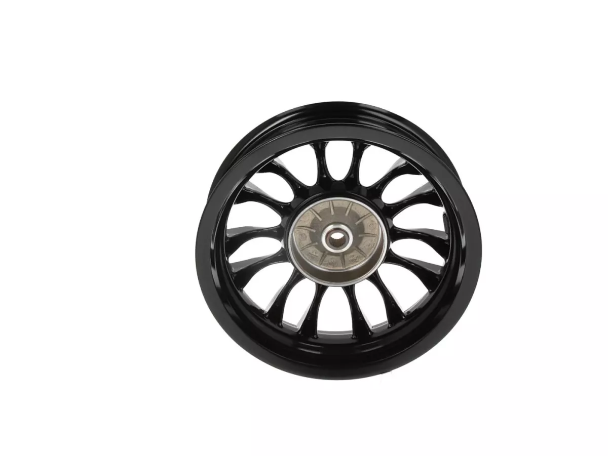 Llanta trasera, negra -PIAGGIO 3.00-12 pulgadas, Ø tambor de freno = 110mm - 14 radios- Vespa Sprint 50 (ZAPC53201)