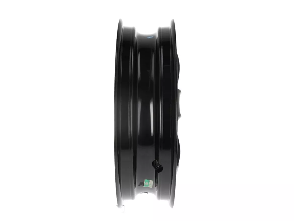 Roda -PIAGGIO, GTS V2021- GTS125/300 Super Sport, HPE, Supertech, Notte - hitam mengkilap, (3.00x12) - 5 jari-jari - cocok untuk Vespa GTS, HPE 125/300cc - depan