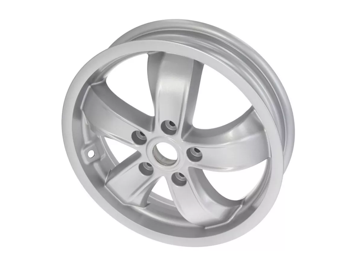 Hjul -PIAGGIO, GTS V2021- GTS125/300 Super Sport, HPE, Supertech, Notte - silver, (3.00x12) - 5 ekrar - passar Vespa GTS, HPE 125/300cc - fram