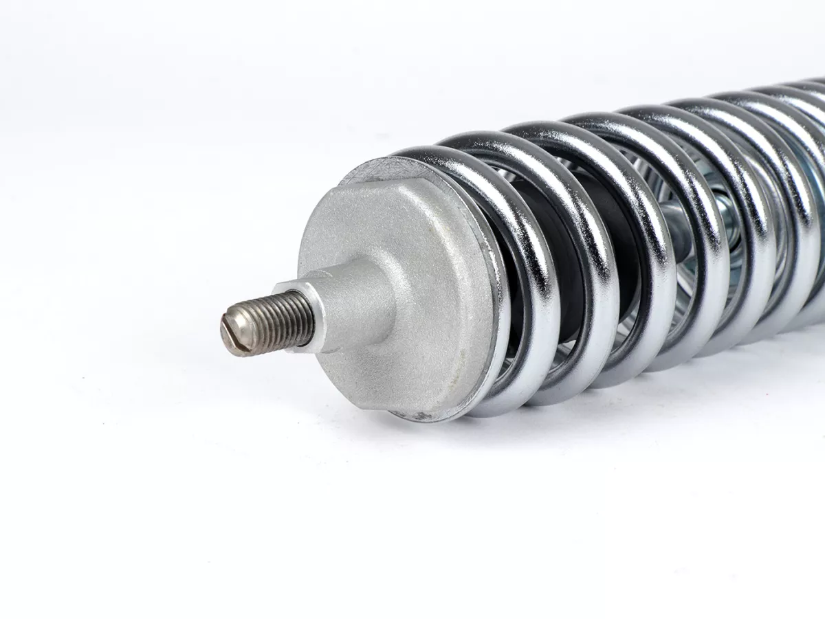 Voorschokdemper -PIAGGIO, 240mm- zilver veer, Vespa GT 125-200, GTL 125-200, GTS 125-300 (-2013, 2017-2022), GTV 125-300 (-2013, 2017-2022)
