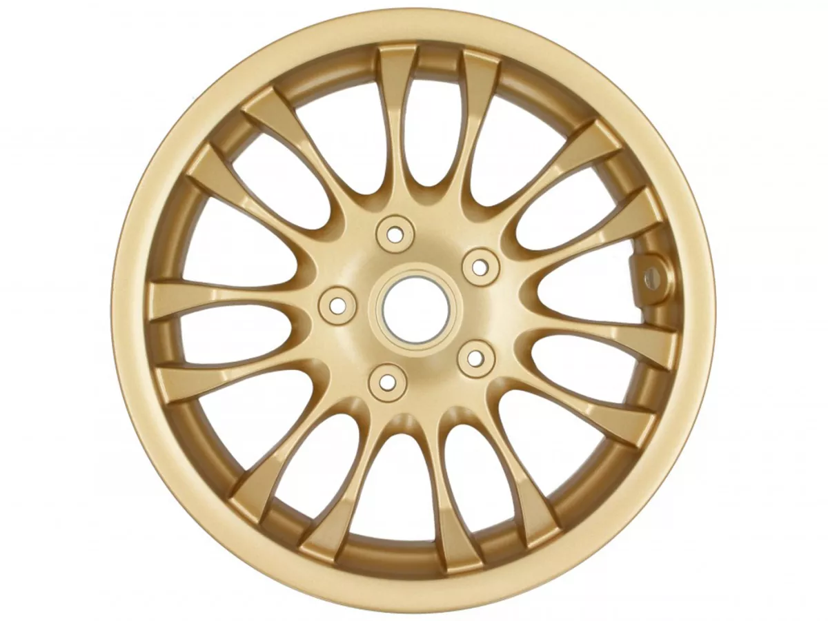 Cerchio anteriore, dorato -PIAGGIO 3.00-12 pollici - 14 raggi- Vespa Sprint 125 (ZAPMA1300, ZAPMA1301, ZAPMD1101), Vespa Sprint 150 (ZAPMA1400, ZAPMA1401, ZAPMD1201), Vespa Sprint 50 (ZAPC53201, ZAPC536B, ZAPCA0101, ZAPCA0103, ZAPCA0201, ZAPCA0203, ZAPCA0