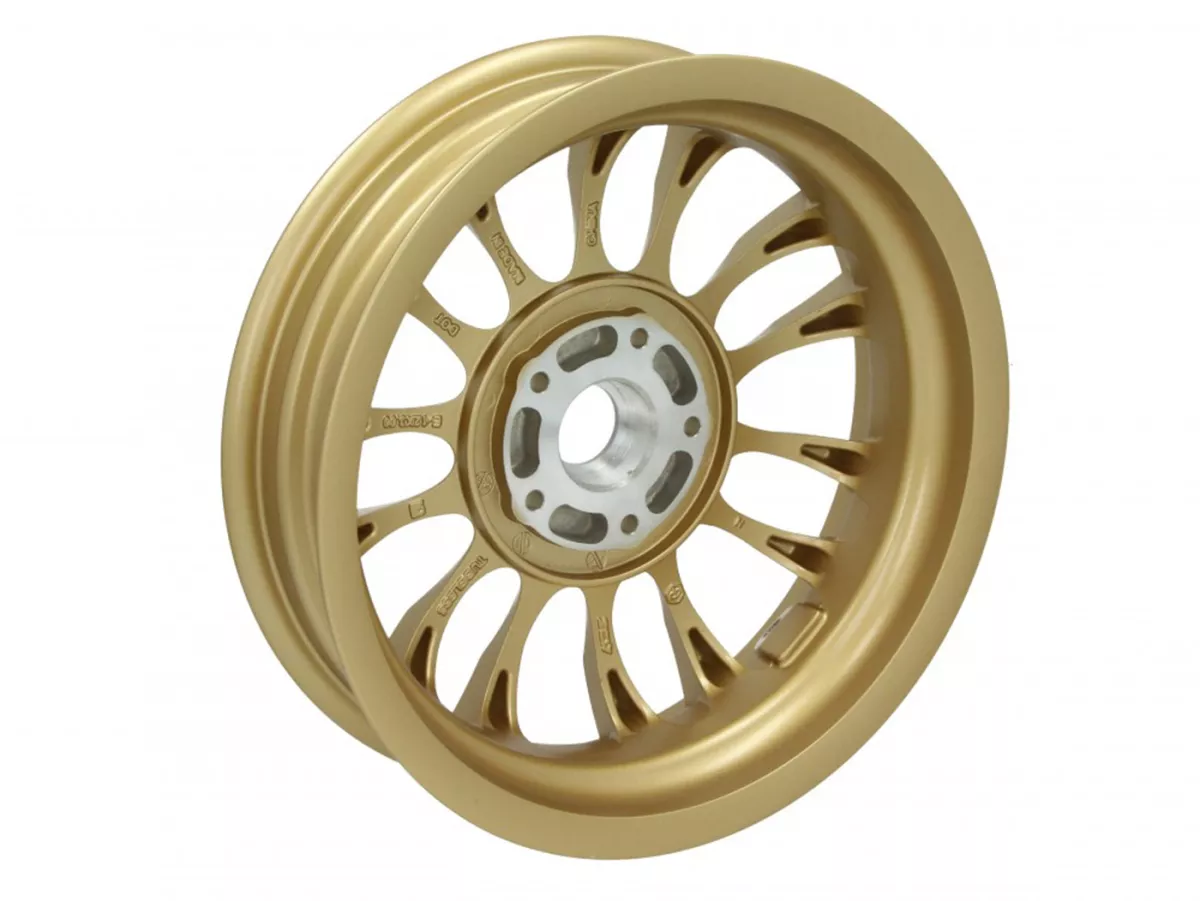 Cerchio anteriore, dorato -PIAGGIO 3.00-12 pollici - 14 raggi- Vespa Sprint 125 (ZAPMA1300, ZAPMA1301, ZAPMD1101), Vespa Sprint 150 (ZAPMA1400, ZAPMA1401, ZAPMD1201), Vespa Sprint 50 (ZAPC53201, ZAPC536B, ZAPCA0101, ZAPCA0103, ZAPCA0201, ZAPCA0203, ZAPCA0