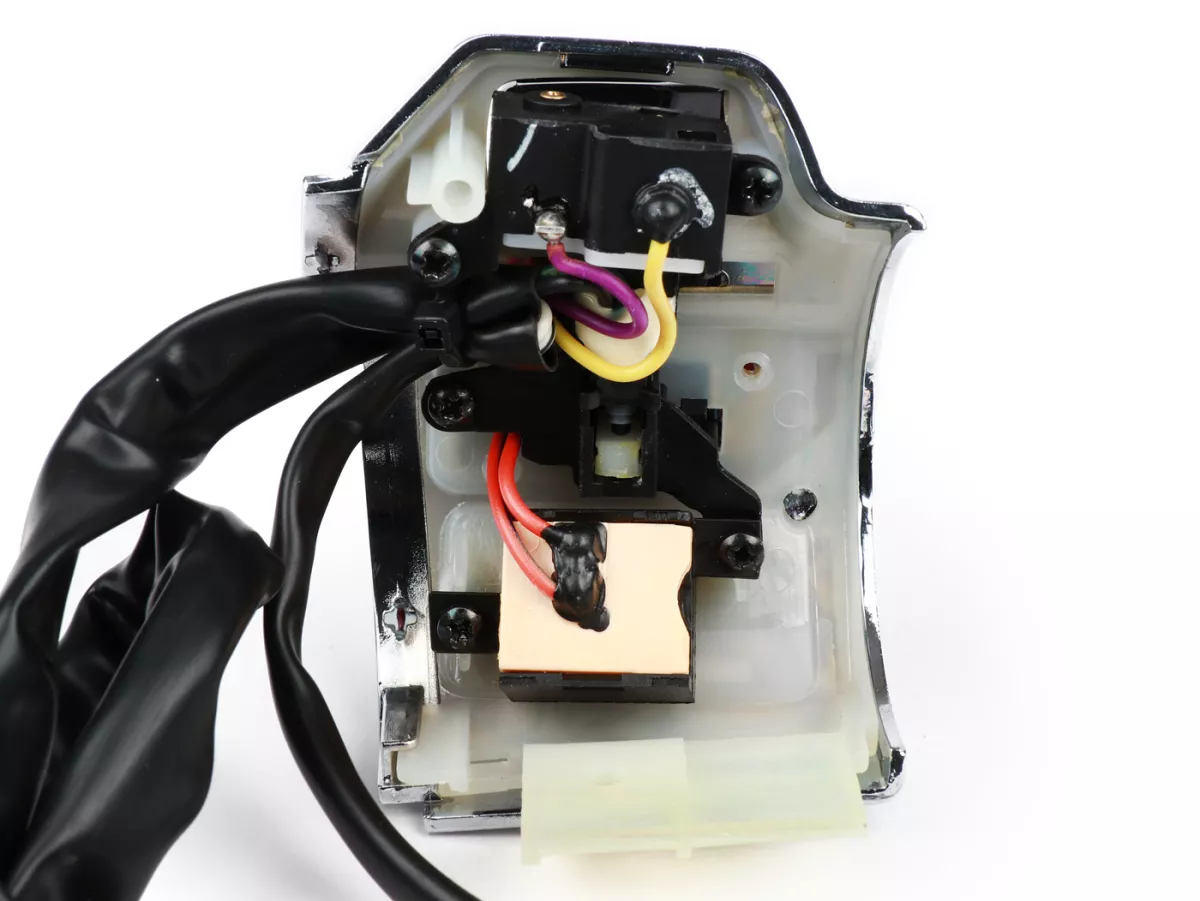 Switch unit, chrome, right -PIAGGIO- Vespa Primavera 125 (ZAPMD1100), Vespa Primavera 150 (ZAPMD120), Vespa Sprint 125 (ZAPMD1101)