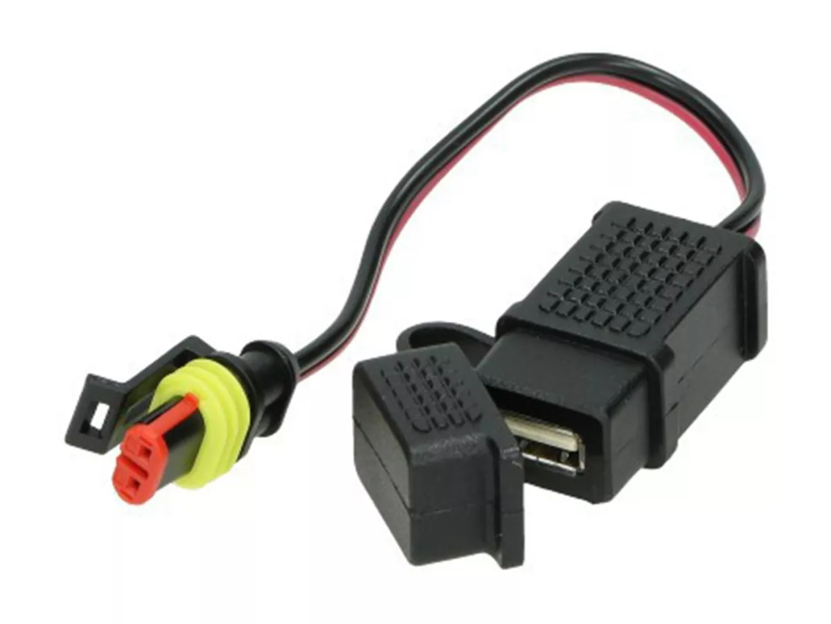 Presa USB, tipo quadrato, impermeabile -PIAGGIO- Vespa GTS 125 (ZAPMA3100, ZAPMA3200), Vespa GTS 150 (ZAPMA3200, ZAPMA3100), Vespa GTS 250 (ZAPM45100), Vespa GTS 300 (ZAPM45200, ZAPM45202, ZAPMA3300), Vespa GTS HPE 300 (ZAPMD310), Vespa GTS Super 125 (ZA