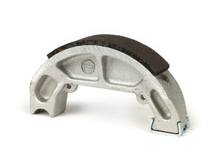 Brake shoe (1 piece, 2 pieces needed) -PIAGGIO Ø=100x20mm, with groove - Piaggio Sfera50/80 (NSL1T/NS81T), Quartz50 (NSP1T), ZIP 50 FR (SSP2T300)