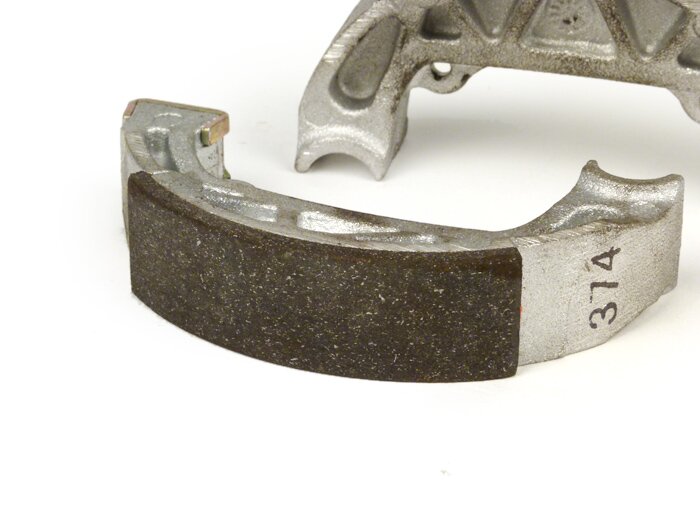 Brake shoes rear -PIAGGIO Ø=100x20mm, without slot in the anchor pin- PIAGGIO TPH 50, NRG MC2 50, NRG 50, NTT 50, Sfera 50 RST, Sfera 80, Zip 50, GILERA Storm 50, Easy Moving 50