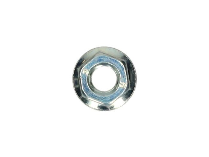 Moer met flens (rateltand), M6 x 1,0 -PIAGGIO-