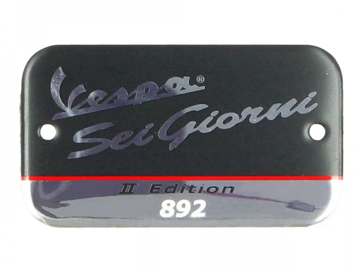 Bokstäver -VESPA, Sei Giorni II Edition- Vespa GTV 300 (ZAPMA3302), Vespa GTV HPE 300 (ZAPMA3602, ZAPMA362, ZAPMD3102)