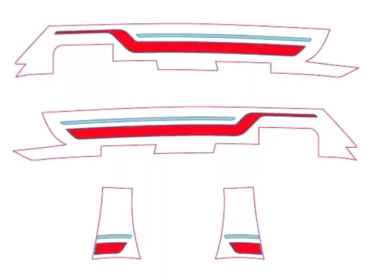 Kit autocollants -VESPA Sport- Vespa Sprint 125 (ZAPMD1101), Vespa Sprint 150 (ZAPMD1201), Vespa Sprint 50 (ZAPCD0101, ZAPCD0201)