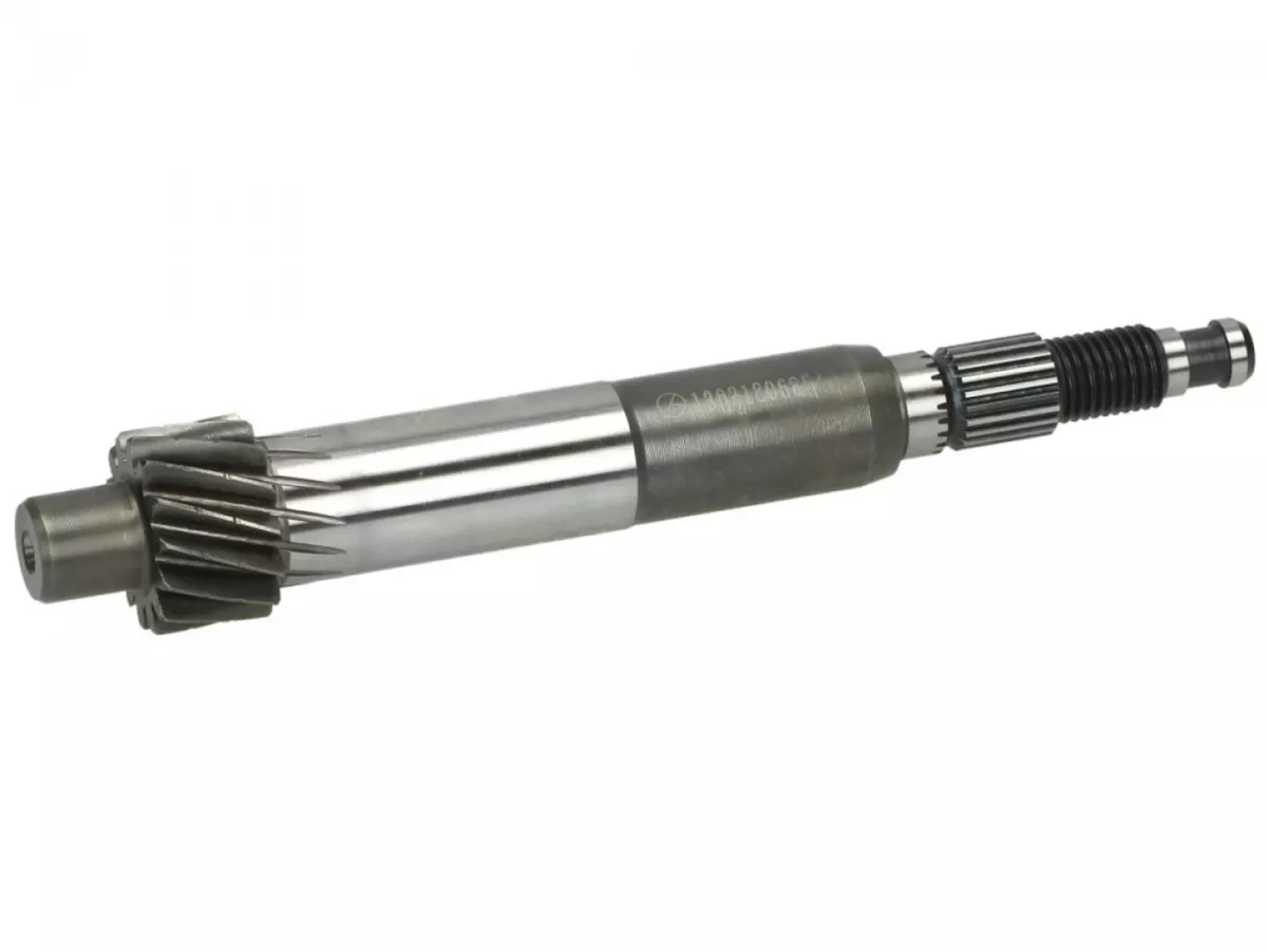Transmissie ingaande as / primaire as Z=14 -PIAGGIO- Vespa ET2 50 (ZAPC16000, ZAPC38100), Vespa LX 50 (ZAPC38101, ZAPC38104), Vespa LXV 50 (ZAPC38102), Vespa S 50 (ZAPC38103), Vespa Sprint 50 (ZAPC53201), Aprilia Mojito 50 (ZD4TF), Derbi Atlantis 50 (VTHA