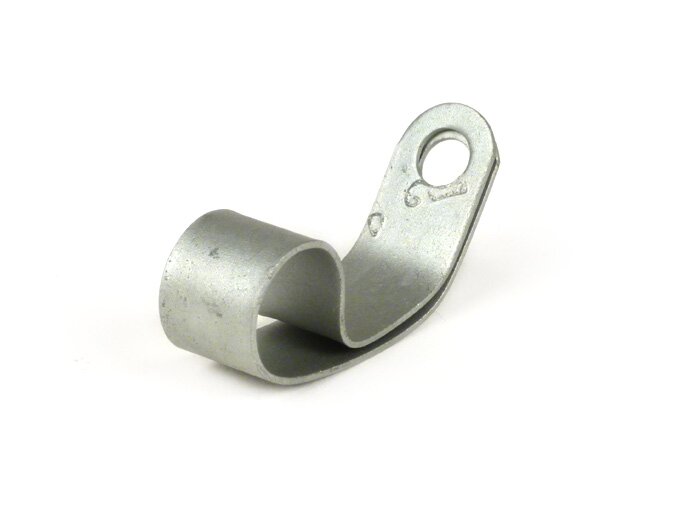 Klämma för bromsledning / bromskabel, Ø=13mm x 12,3mm -PIAGGIO- Vespa GTS 125 (ZAPM31300), Vespa GTV 125 (ZAPM31301), Vespa LX 125 (ZAPM44100, ZAPM44300, ZAPM68100, ZAPM68300, ZAPM68303), Vespa LX 150 (ZAPM44200, ZAPM44400, ZAPM68400), Vespa LX 50 (ZAPC38
