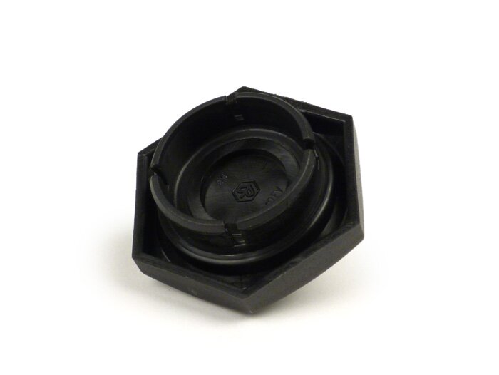 Coperchio dado ruota / tamburo freno Ø=35mm -PIAGGIO- Runner, NRG - posteriore - nero