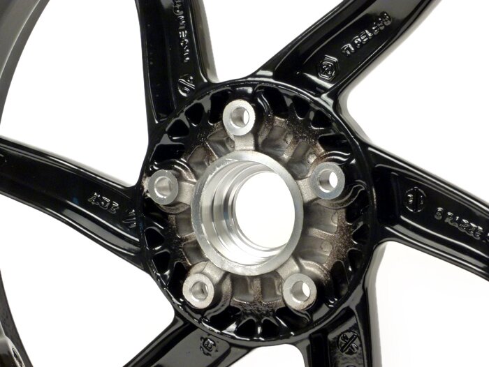 Jante -PIAGGIO 3.50-13 pouces, frein à disque - 6 rayons - GILERA Runner VX,VXR 125/200 4T (ar.), Vespa GTS, GTS Super, GTV, GT 60, GT, GT L 125-300cc - noir