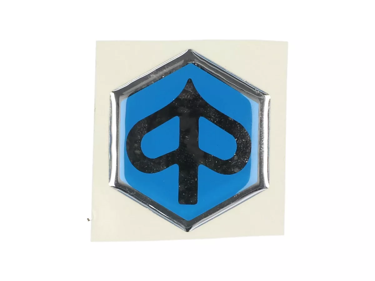 Emblema adesivo Piaggio -PIAGGIO- Vespa Ciao, Piaggio TPH 50-125, X8 125-250, X9 125-500, Zip II 50-125, Zip 50 SP2, Fly 50-150, Liberty 50-125, MP3 300