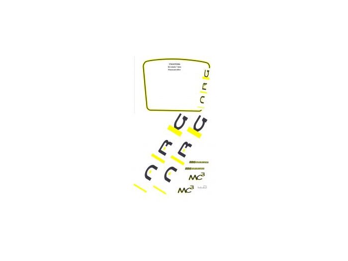 Juego de calcas -PIAGGIO- Piaggio NRG MC3 - Amarillo (988)