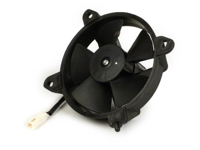Ventilator voor radiateur -PIAGGIO- Vespa GT 250 (ZAPM45102), Vespa GT L 125 (ZAPM31100, ZAPM31101), Vespa GT L 200 (ZAPM31200), Vespa GTS 125 (ZAPM31300), Vespa GTS 250 (ZAPM45100, ZAPM45101), Vespa GTS 300 (ZAPM45200, ZAPM45202, ZAPMA3300), Vespa GTS HP