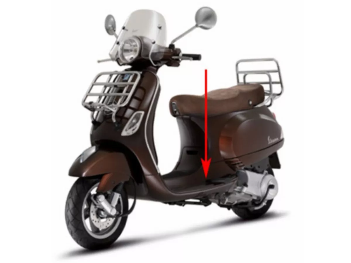 Floorboard -PIAGGIO- Vespa LX 50-150, LXV 125 - Brown Terra Di Toscana (112/A) - (without footrests and running boards)