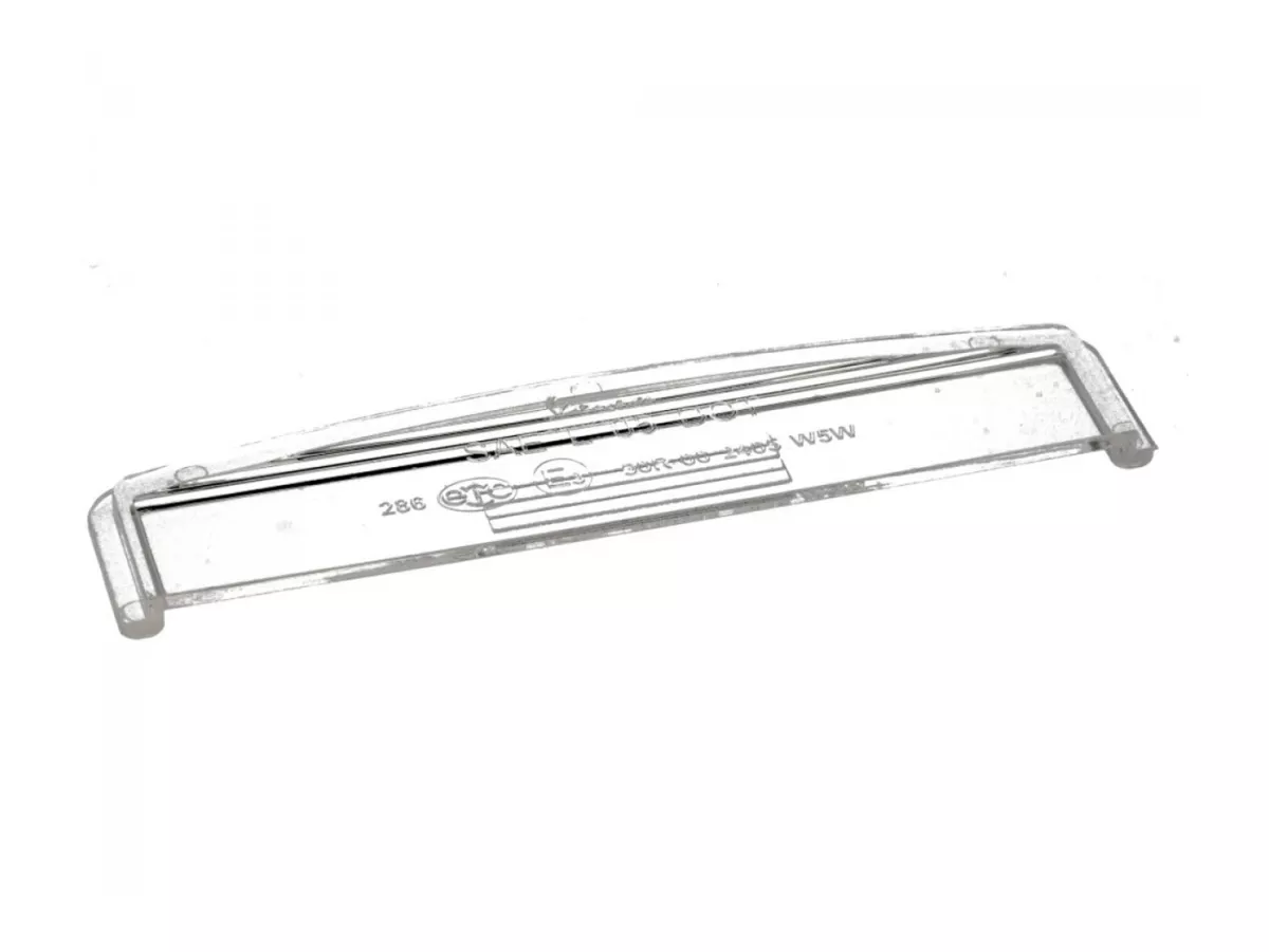 Lens for mumber plate light -PIAGGIO- Vespa LX 50-150, LXV 50-125, S 50-150, SXL 125-150, VXL 125-150