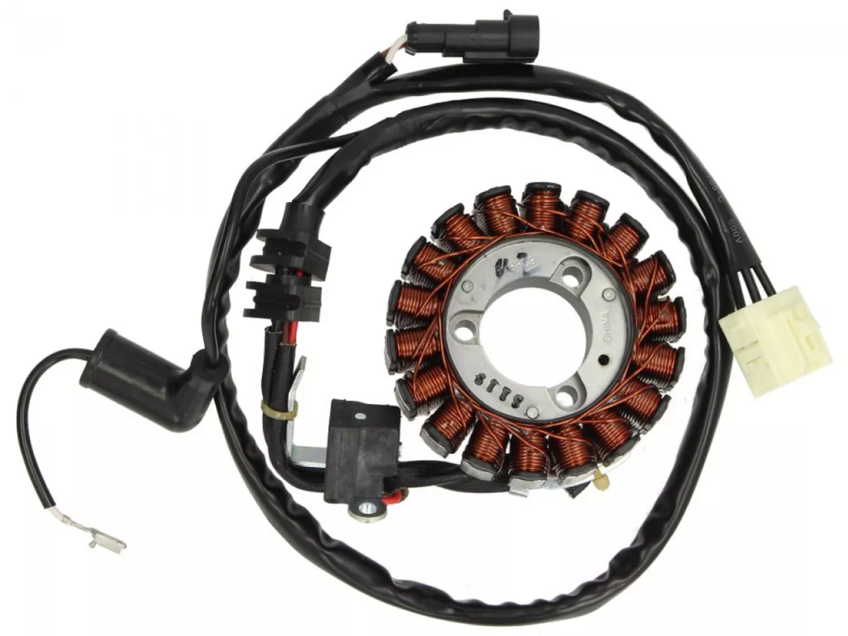 Allumage, stator seulement -PIAGGIO, Kokusan- Vespa GTS 250 (ZAPM45100), Vespa GTS 300 (ZAPM45200, ZAPM45202, ZAPMA3300), Vespa GTS HPE 300 (ZAPMA3600, ZAPMD310), Vespa GTS Super 125 (ZAPM45300, ZAPM45301), Vespa GTS Super 300 (ZAPM45200, ZAPM45202, ZAPMA