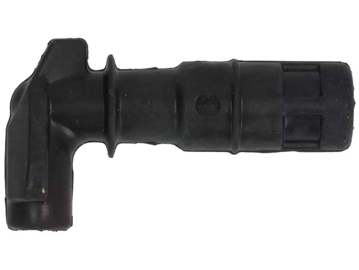 Spark plug connector -PIAGGIO, (90° angle, for connecting nut, special design)-