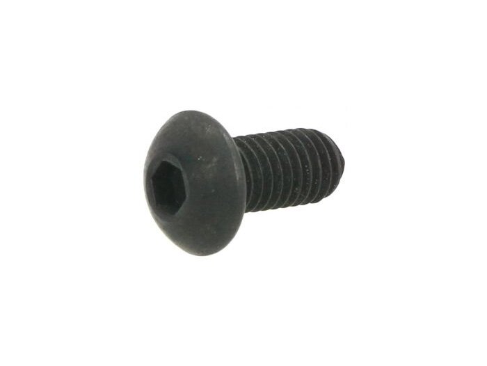 Sekrup kepala datar soket segi enam -ISO 7380- M5 x 10mm, hitam - digunakan untuk penutup knalpot