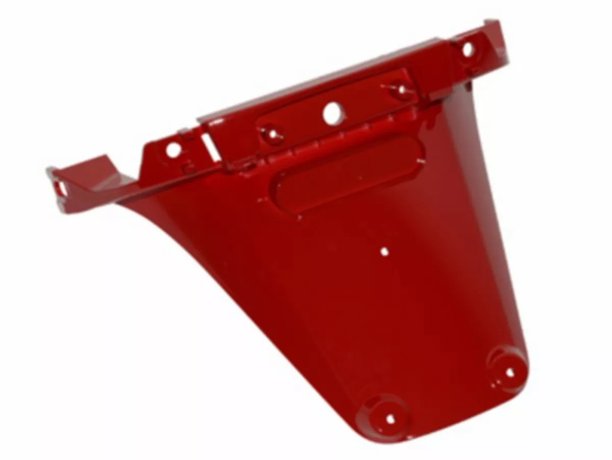 Protection anti-éclaboussures/support de plaque- Vespa S 50-150 - Rouge Dragon (894)
