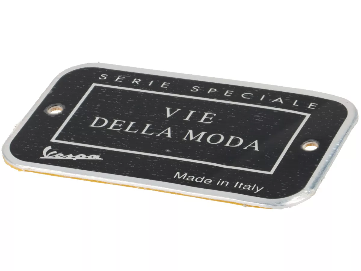 Badge Vie Della Moda -PIAGGIO- Vespa GTV 300, LXV 125