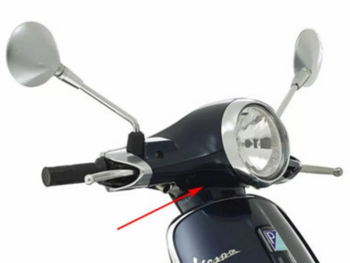 Coprimanubrio inferiore -PIAGGIO- Vespa Primavera (2013-) - Blu Midnight (222/A)