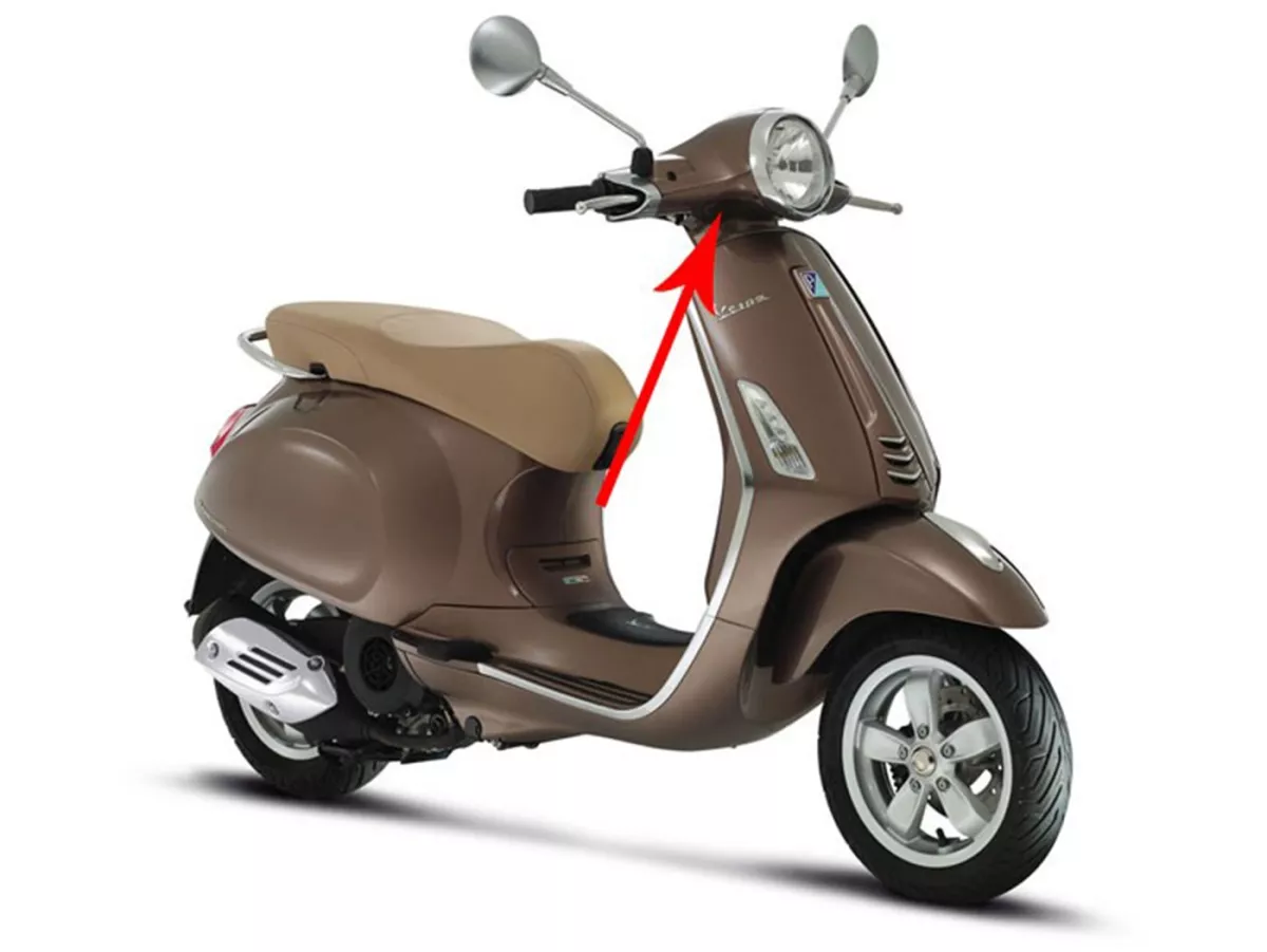 Cupolino inferiore -PIAGGIO- Vespa Primavera 50-150 - Marrone (129/A)