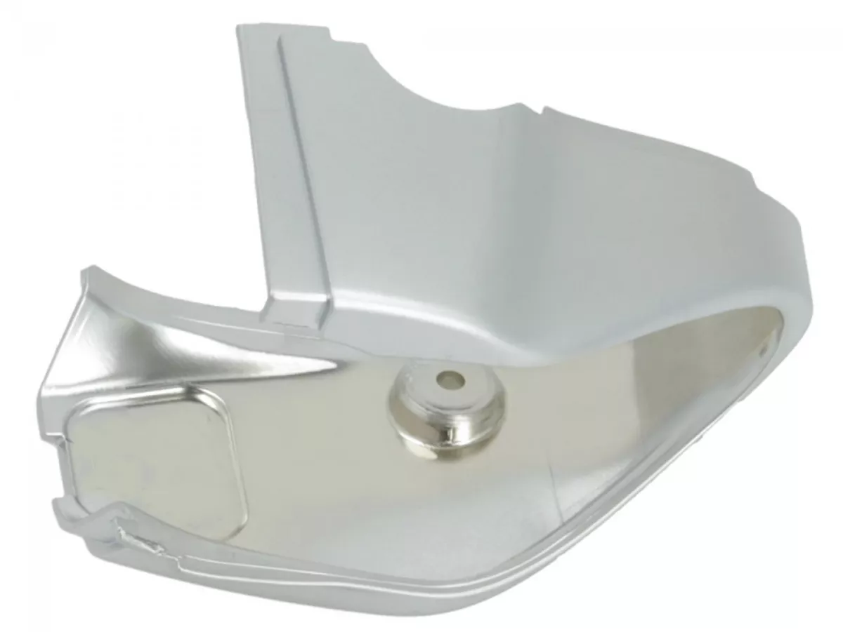 Penutup untuk unit sakelar kanan -PIAGGIO- matt chrome - Vespa Primavera 125 (ZAPM81100, ZAPM81101, ZAPMA1100), Vespa Primavera 150 (ZAPM81200, ZAPM81201, ZAPMA1200), Vespa Primavera 50 (ZAPC53100, ZAPC53200, ZAPC53300, ZAPC53302, ZAPCA0100, ZAPCA0102,