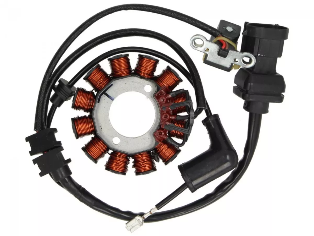 Ignition, stator only -PIAGGIO- Vespa LX 125 (ZAPM68300, ZAPM68303), Vespa LX 150 (ZAPM68400), Vespa Primavera 125 (ZAPM81100, ZAPM81101, ZAPMA1100, RP8M82500, RP8M82821, RP8M82100, RP8M82310, ZAPMA1101, ZAPMD1100), Vespa Primavera 150 (ZAPM81200, ZAPMA12