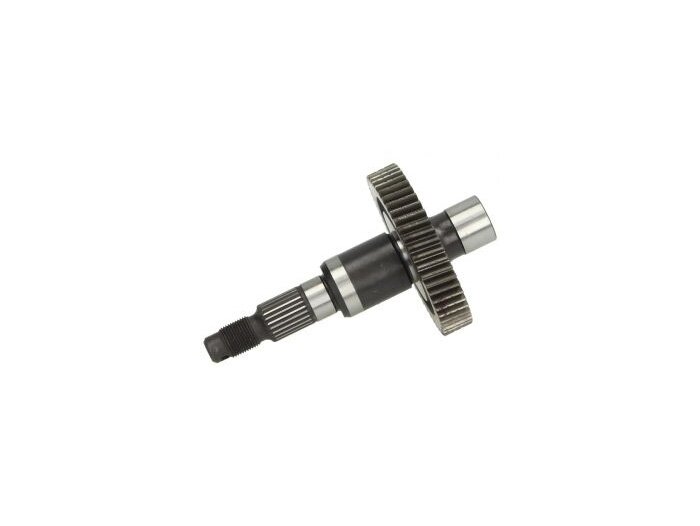 Rear wheel shaft -PIAGGIO- VESPA Primavera 50 4T, Sprint 50 4T, PIAGGIO Fly 50 4T, APRILIA Scarabeo 100 4T - 54 teeth, Ø 24mm, pressed gear wheel