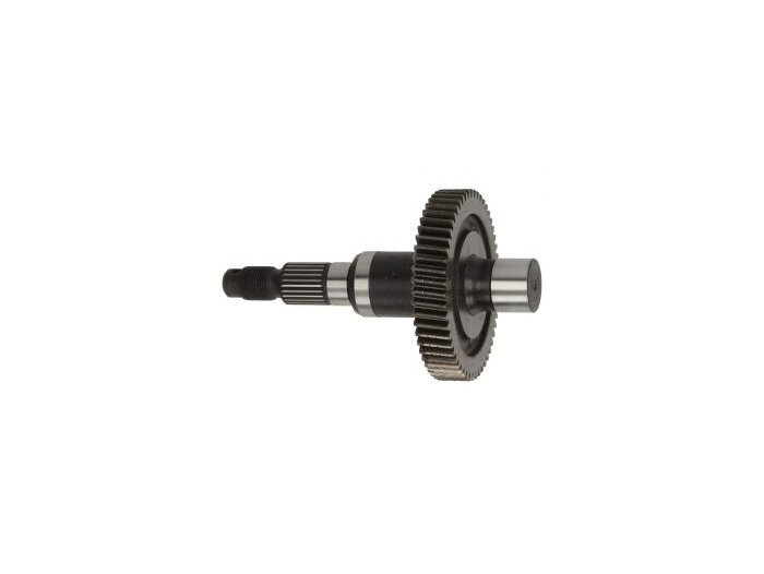 Rear wheel shaft -PIAGGIO- VESPA Primavera 50 4T, Sprint 50 4T, PIAGGIO Fly 50 4T, APRILIA Scarabeo 100 4T - 54 teeth, Ø 24mm, pressed gear wheel