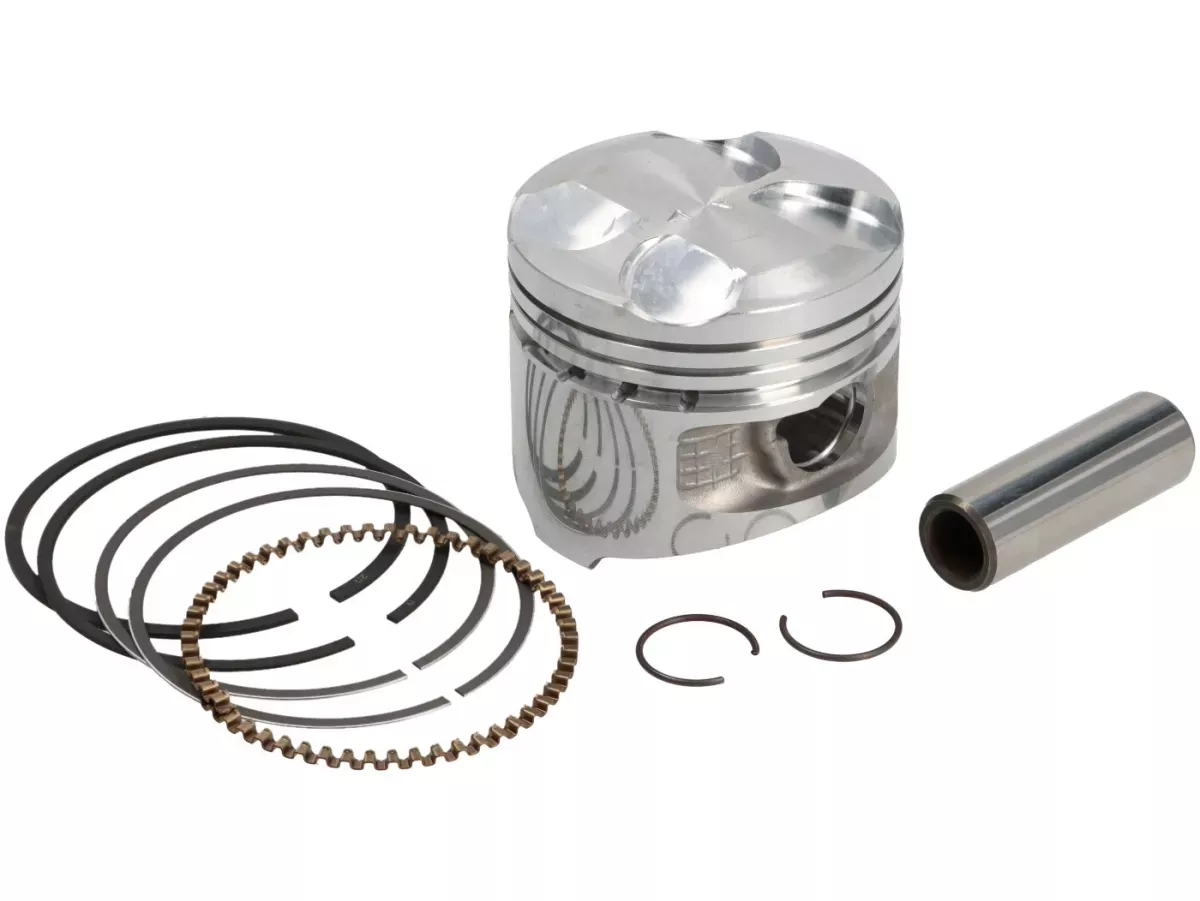 Piston PIAGGIO, LC 125 Ø = 57,0 mm, catégorie (4/D) pour Vespa GT L 125 (2003-2005), GTS 125 (2007–2012), GTS Super 125 (2009–2016), GTV 125 (2006–2008)