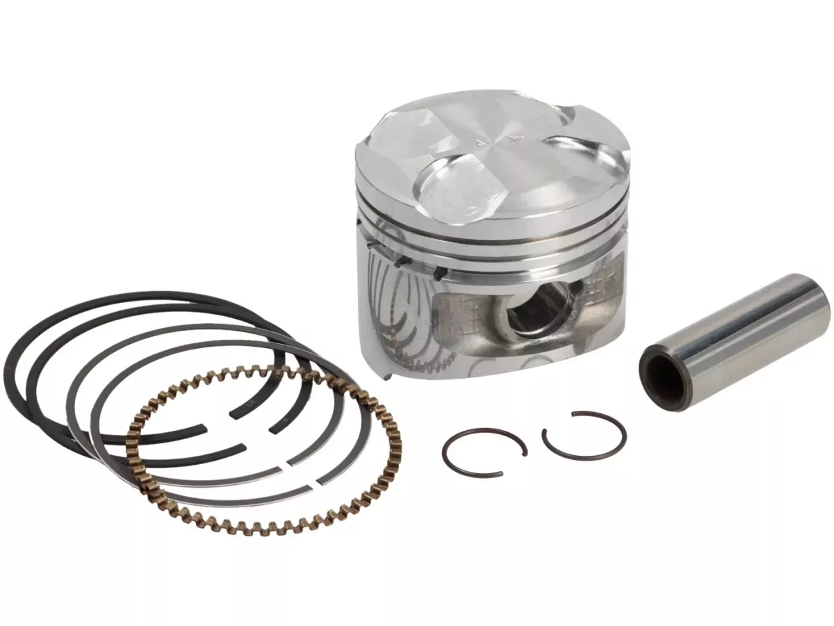 Piston PIAGGIO, LC 125 Ø = 57,0 mm, catégorie (4/D) pour Vespa GT L 125 (2003-2005), GTS 125 (2007–2012), GTS Super 125 (2009–2016), GTV 125 (2006–2008)