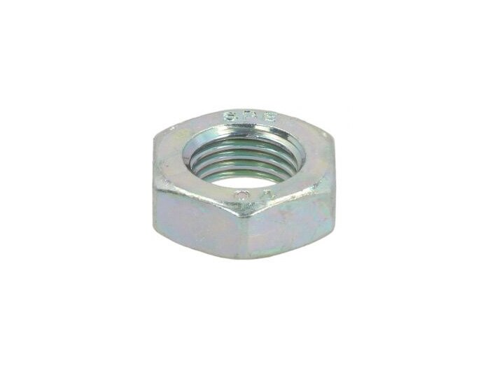 Plattmutter -PIAGGIO, DIN 934 liknande- M12 x 1,25 - h=7mm, SW=19 - används som kopplingsmutter för kopplingsklocka Piaggio LEM motor Fly125, Liberty125/150, Medley 125/150, Vespa GTS125/150 iGet, LX125/150 i.e. 3V, Primavera 125/150 i.e. 3V, S125/150 i.