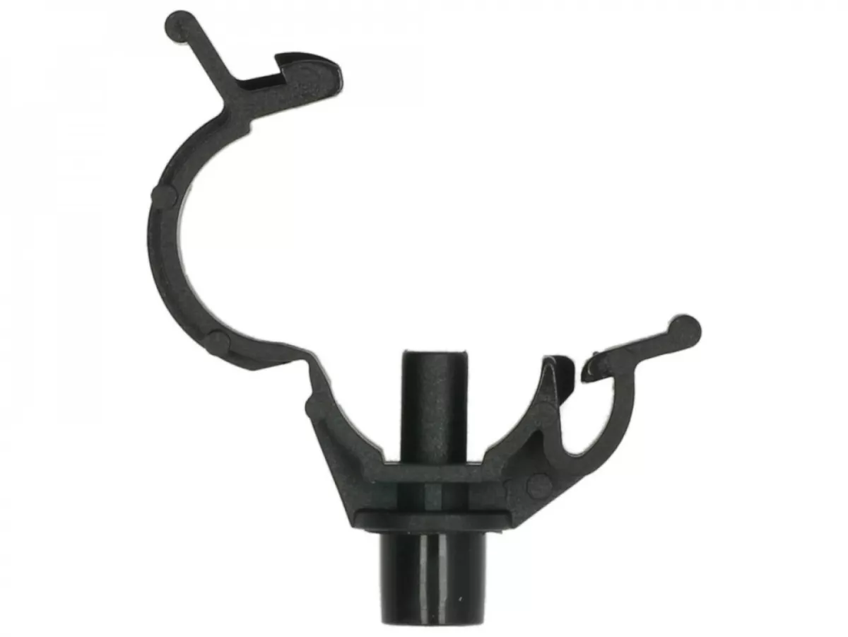 Retaining clip for wiring loom, black -PIAGGIO- Vespa GT L 125 (ZAPM31101), Vespa GTS 125 (ZAPM31300), Vespa GTV 125 (ZAPM31301), Vespa LT 125 (RP8M66503), Vespa LT 150 (RP8M66603), Vespa LX 125 (ZAPM44100, ZAPM44300), Vespa LX 150 (ZAPM44200, ZAPM44400),