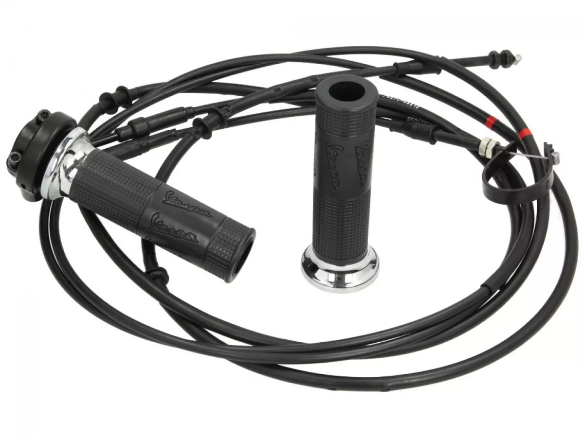 Poignée et câbles d'accélérateur -PIAGGIO- Vespa GTS 250 (ZAPM45100), Vespa GTS 300 (ZAPM45200, ZAPM45202), Vespa GTS Super 125 (ZAPM45300, ZAPM45301), Vespa GTS Super 300 (ZAPM45200, ZAPM45202)