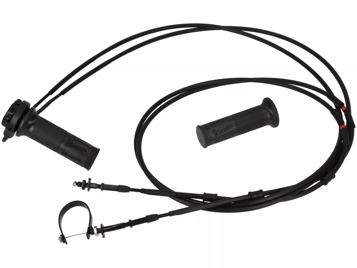Pegangan throttle dan kabel throttle -PIAGGIO- Vespa Primavera 125 (ZAPMD1100), Vespa Primavera 150 (ZAPMD120), Vespa Sprint 125 (ZAPMD1101), Vespa Sprint 150 (ZAPMD1201)