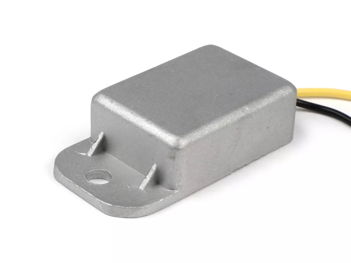 Voltage regulator -OEM- Piaggio, Ciao, Bravo, Boxer, Si 6V-70W Hercules, Zuendapp, Puch