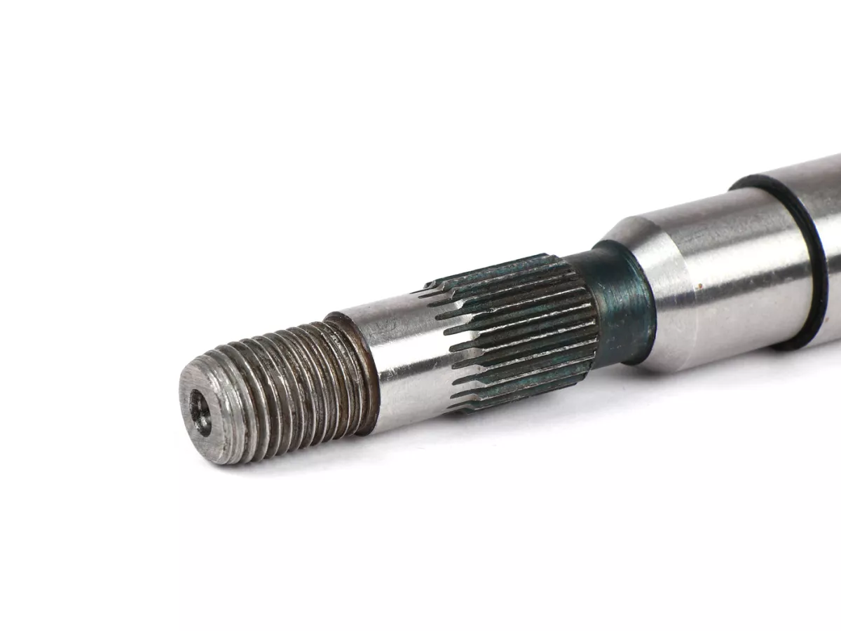 Eje principal -OEM- Eje de transmisión con pasador Piaggio Bravo, Boxer, Ciao, Si, SuperBravo, Citta, Ec1, Grillo