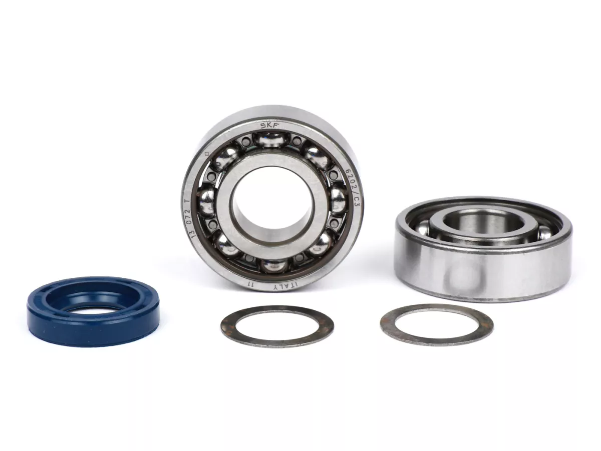 Lagersats SKF -SC- Piaggio Bravo, Boxer, Ciao, Si , SuperBravo, Grillo, Ec1 inkl. oljetätning