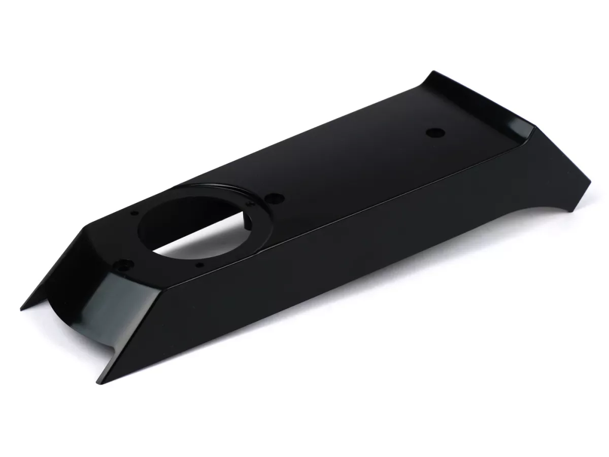Cover-OEM- Piaggio Si, under the tank, unpainted plastic, with cut-out for horn