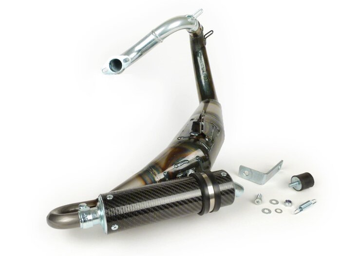 Exhaust -SIMONINI- Vespa PV125, ET3 125 lefthand Evo - carbon